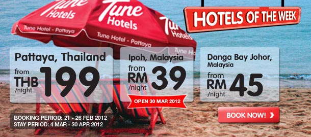TuneHotels Promotion - Hotels of the week