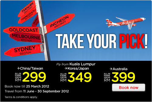 AirAsia Promotion - Take Your Pick