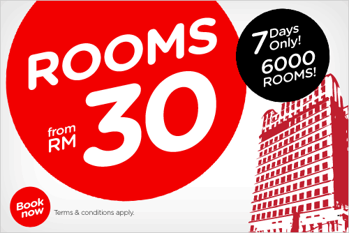 AirAsia Promotion - Rooms from RM30