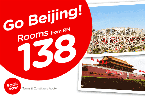 AirAsia Promotion - Go Beijing, room from RM138*