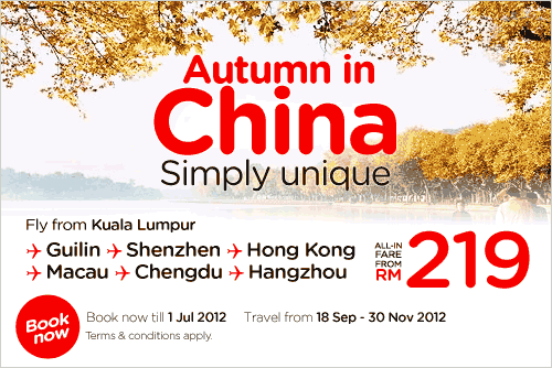 AirAsia Promotion - Autumn in China