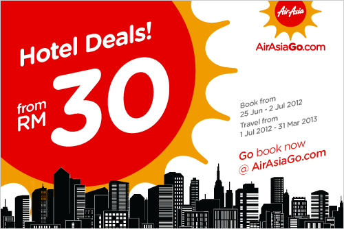 AirAsia Promotion - Hotel deals, from RM30*