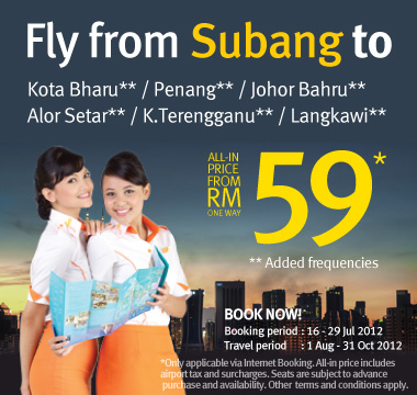Firefly Promotion - Fly from Subang, from RM59*