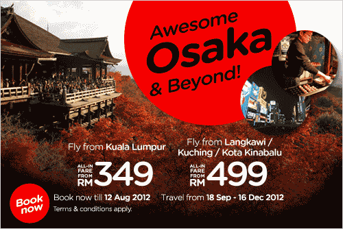 AirAsia Promotion - Awesome Osaka & Beyond