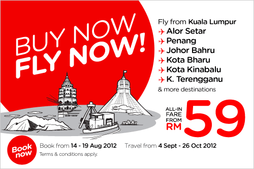 AirAsia Promotion - Buy Now Fly Now