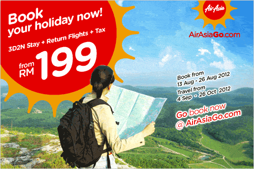 AirAsia Promotion - Book You Holiday Now, you know you should!