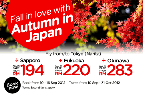 AirAsia Promotion - Autumn in Japan
