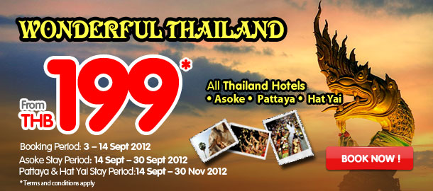 TuneHotels Promotion - Wonderful Thailand