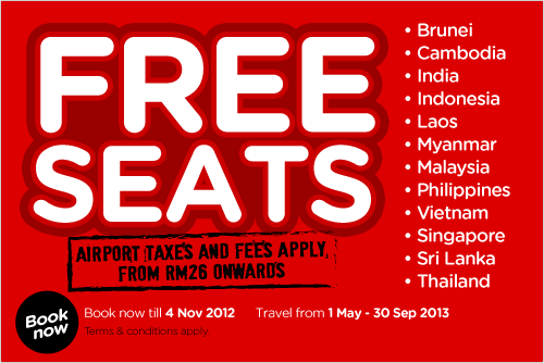 AirAsia Promotion - Free Seats