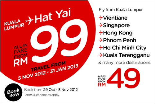 AirAsia Promotion - Book the lowest fare