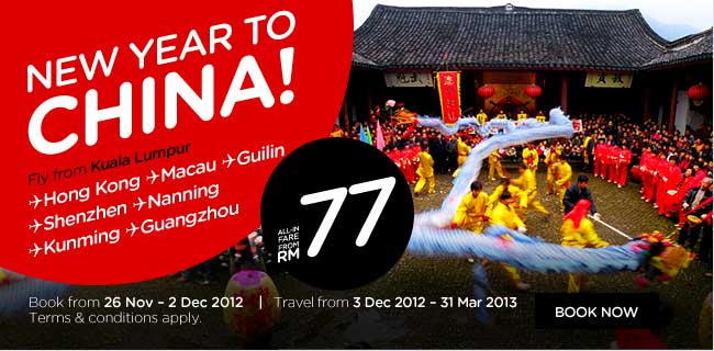 AirAsia Promotion - New Year To China