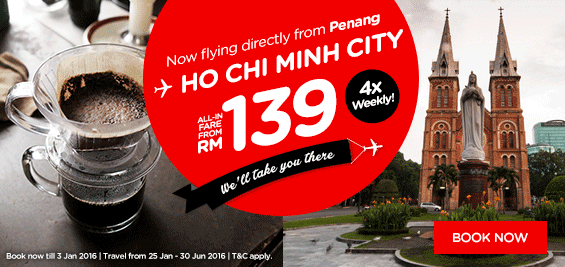 Penang to Ho Chi Minh City