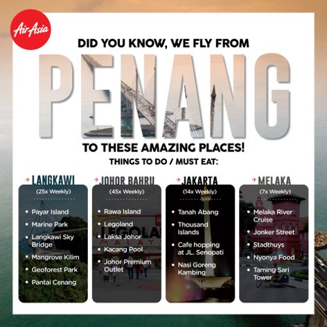 Fly from Penang