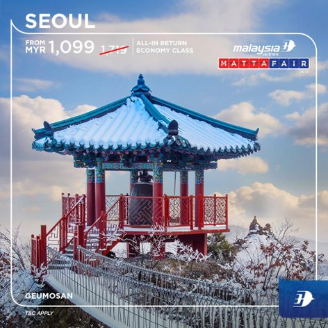 Seoul, from MYR1099