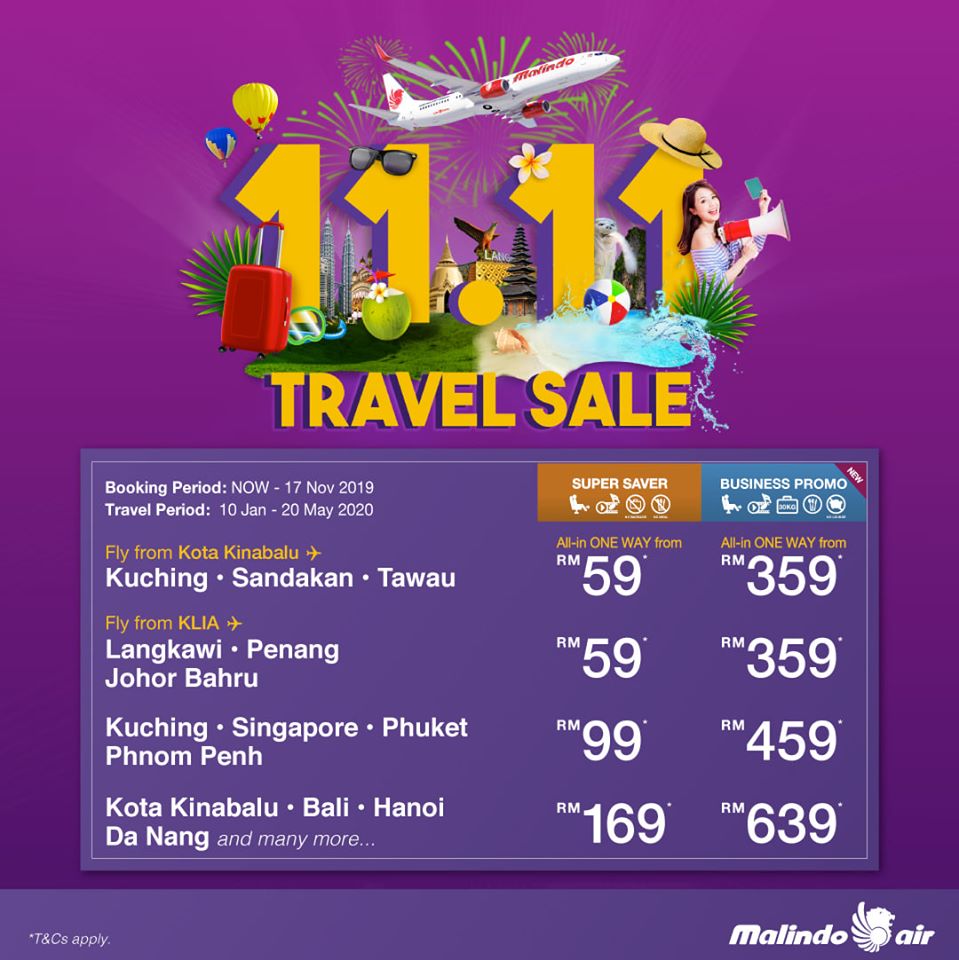 11.11 Travel Sale