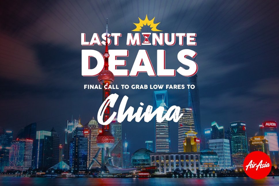 China, Last Minutes Deals