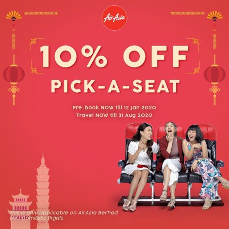 10% off pick-a-seat