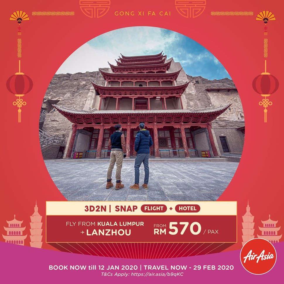Fly from Kuala Lumpur to Lanzhou, from RM570