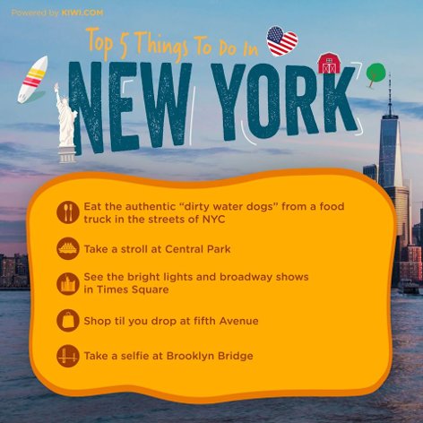 Top 5 things to do in New York