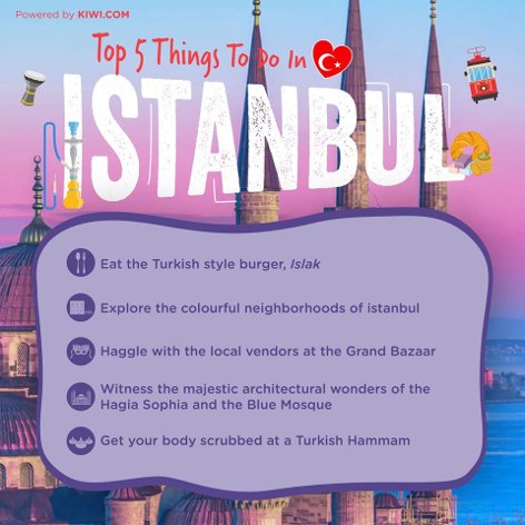 Top 5 things to do in Istanbul