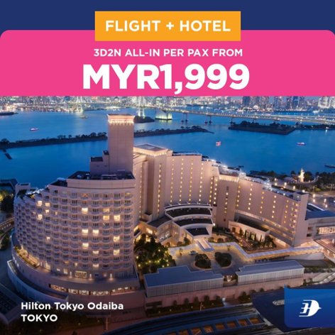 Tokyo, 3D2N all-in per pax from MYR1,999