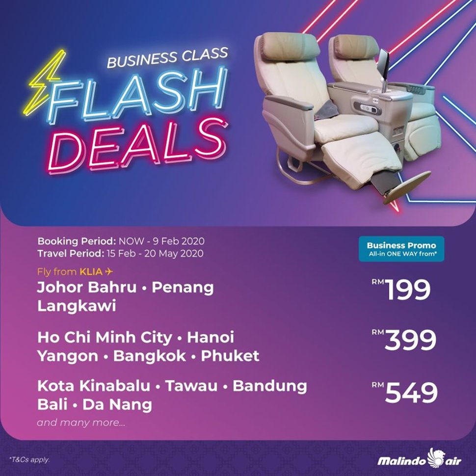 Business Class Flash Deals