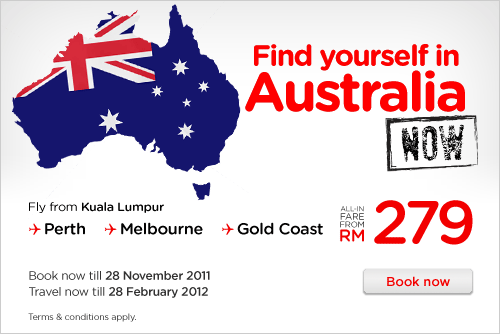 AirAsia Promotion - Find Yourself In Australia