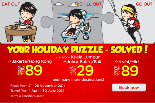 AirAsia Promotion - Your Holiday Puzzle - Solved