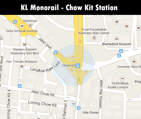 Chow Kit monorail station