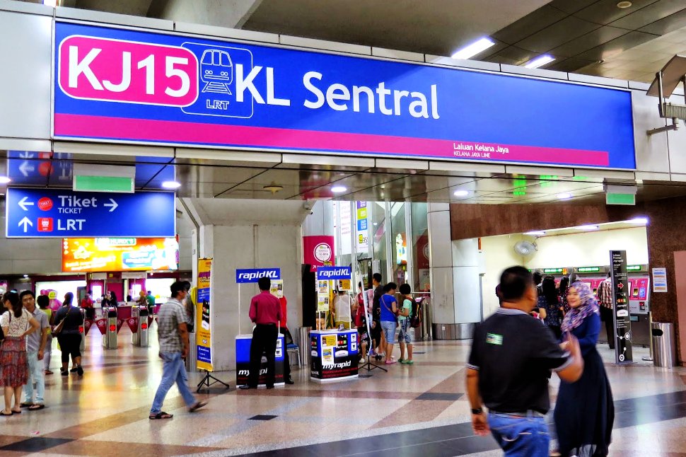 LRT station at KL Sentral