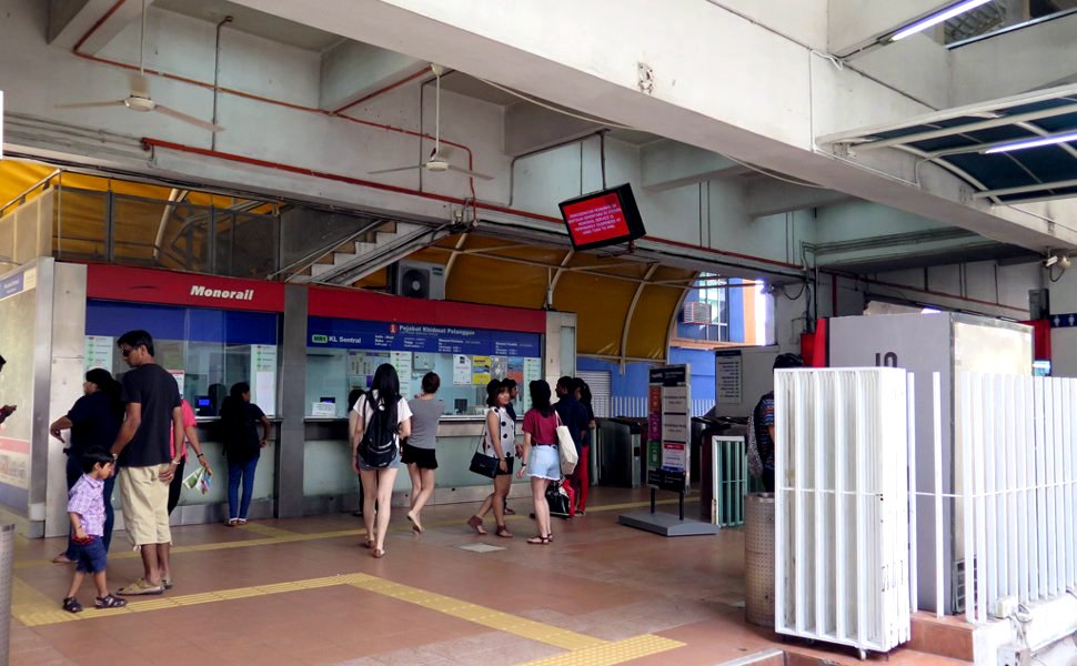 Ticket counters at station