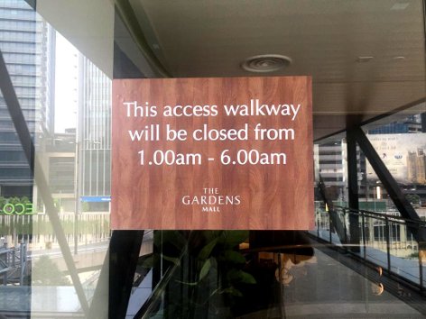 Access walkway operations time