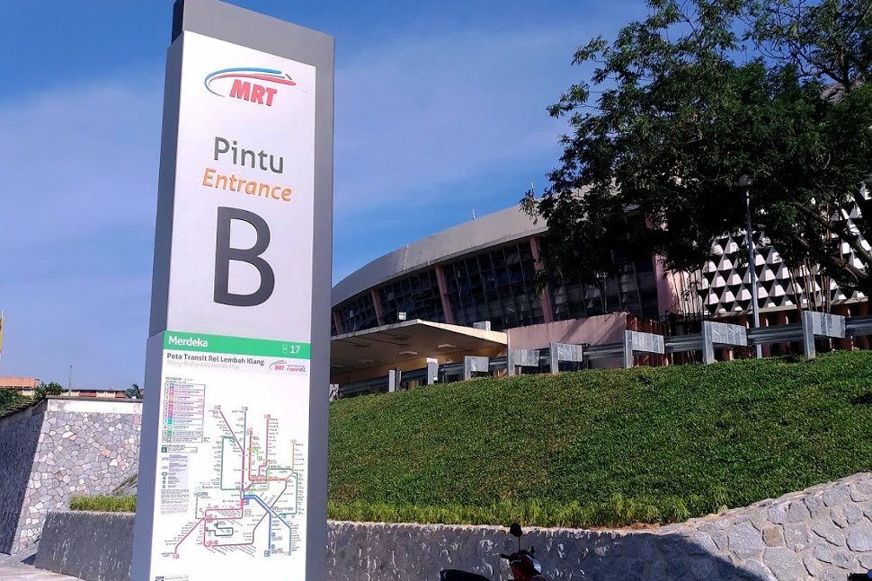 Entrance B of the Merdeka MRT Station