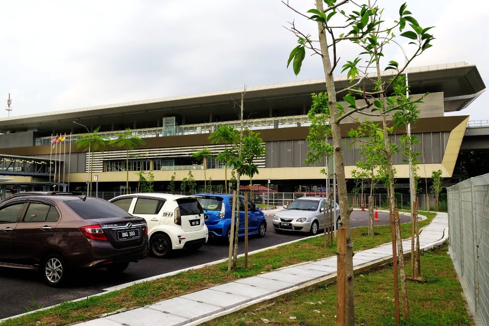 View of Bandar Tun Hussein Onn MRT station from car park
