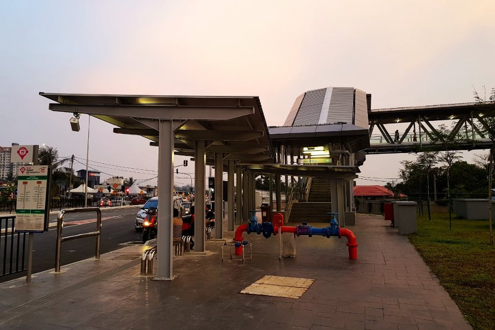 Entrance B of Bukit Dukung station