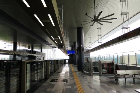 Boarding platform for Kota Damansara station