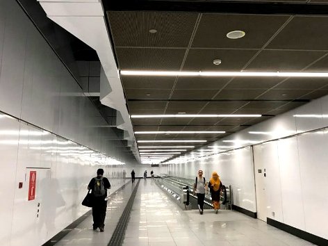 Linkway to connect the MRT and LRT station