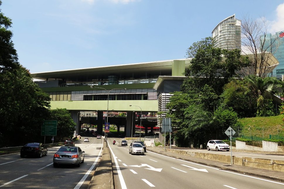 View of Pusat Bandar Damansara station from Bangsar