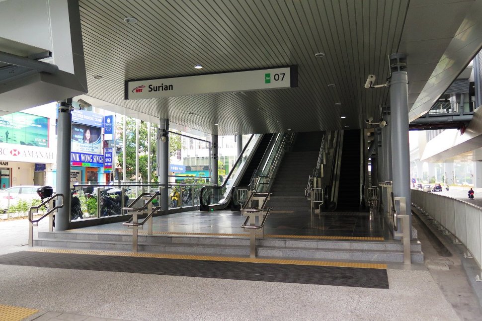 Entrance B of Surian station