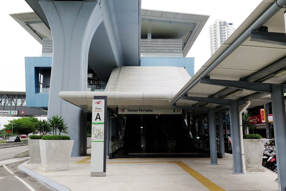 Entrance A of Taman Pertama station