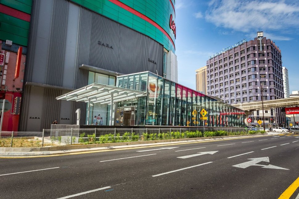 Entrance D of Bukit Bintang station, near Lot 10 shopping mall (Jul 2017)