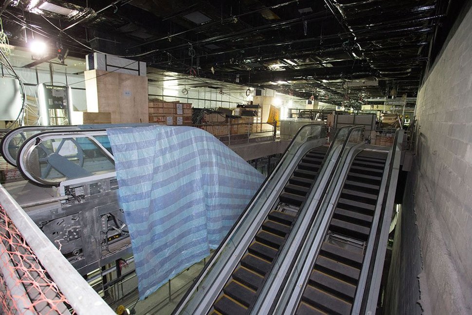 The escalators that have been installed inside the Bukit Bintang Station. (Dec 2016)