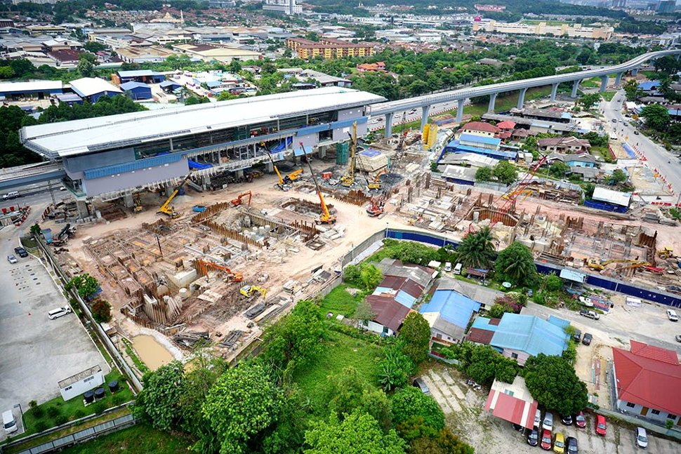 Construction of the Bukit Dukung Station in progress. Jan 2016
