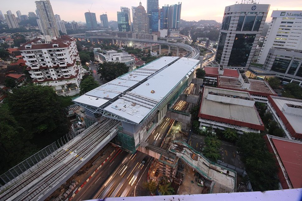 Aerial view of the Semantan Station. (Dec 2015)