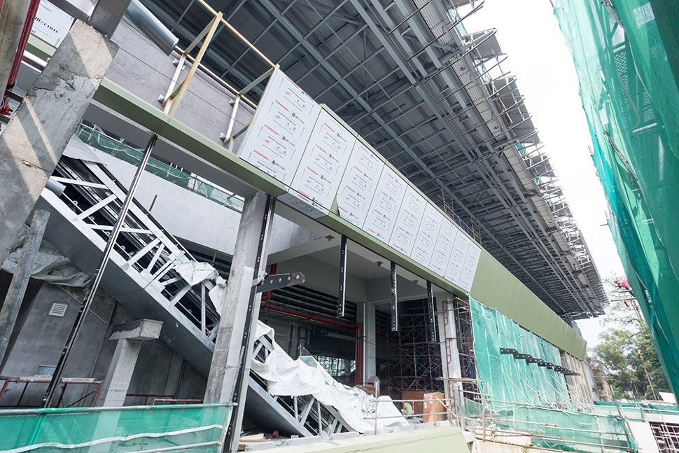Architectural works for the Semantan Station being done. (Dec 2015)