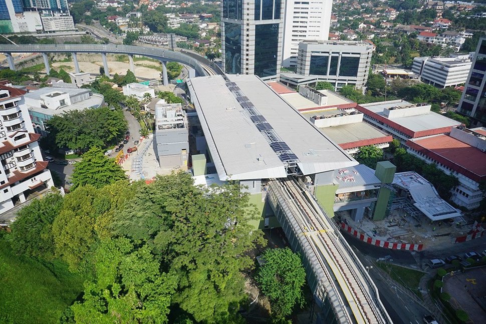Aerial view of the Semantan Station. (Jul 2016)