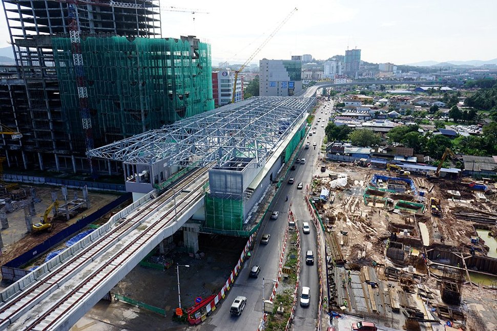 Construction of the Sungai Jernih Station in progress. Nov 2015
