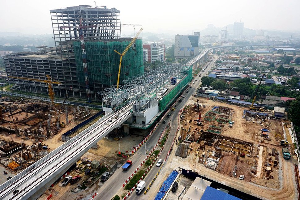 Construction of the Sungai Jernih Station in progress. Oct 2015