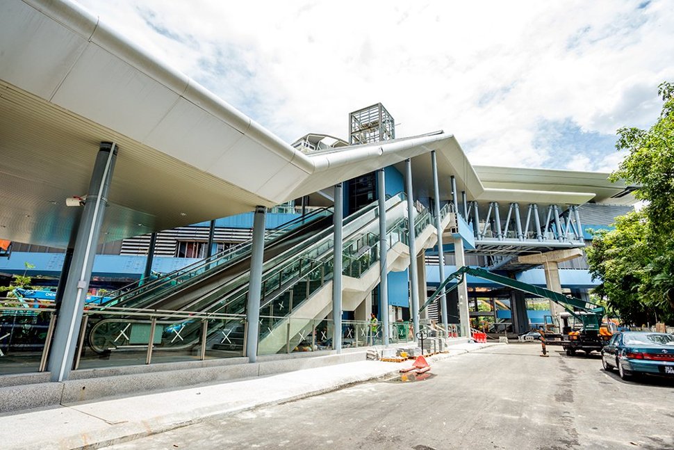 Entrance to the Taman Tun Dr Ismail Station almost ready. (Oct 2016)