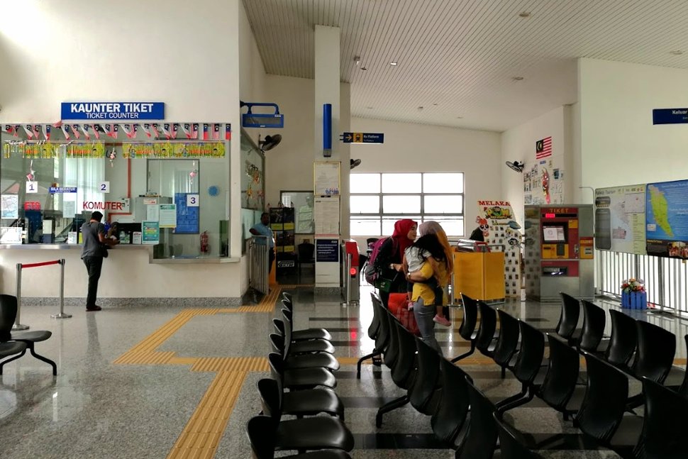 Ticket counter and waiting area